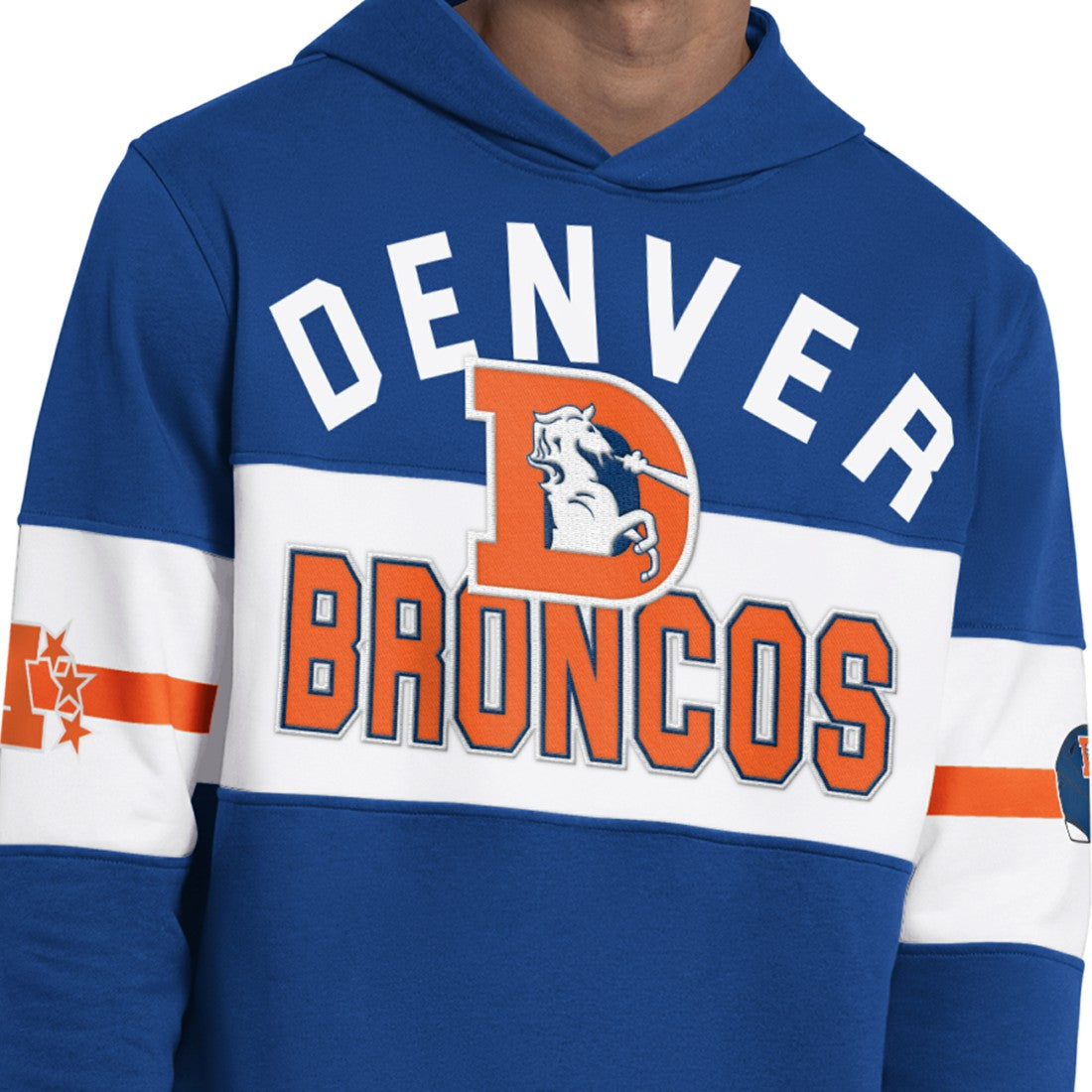 Denver Broncos Starter Fullback Jersey Hoodie Blue
