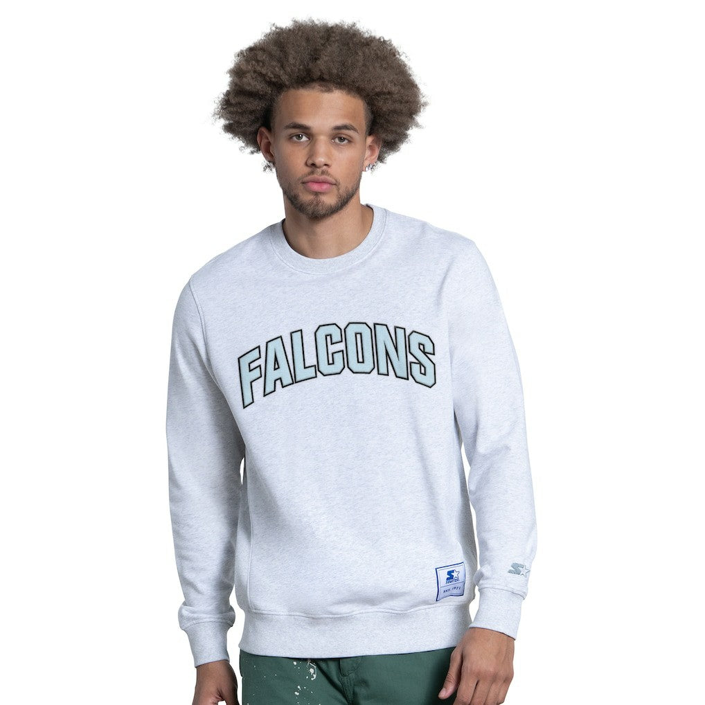Atlanta Falcons Starter Faceoff Fleece Sweatshirt Ash