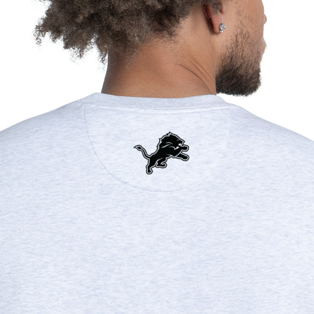 Detroit Lions Starter Faceoff Fleece Sweatshirt Ash