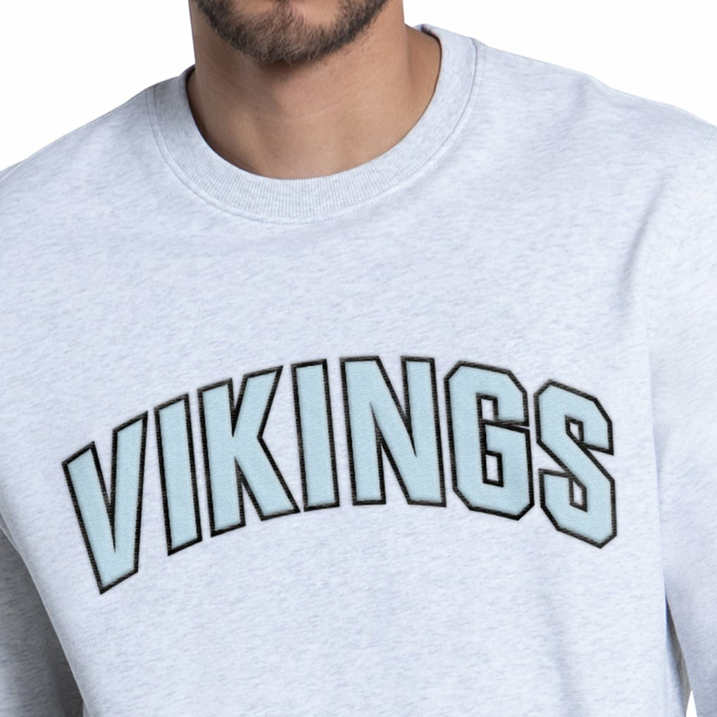 Minnesota Vikings Starter Faceoff Fleece Sweatshirt Ash