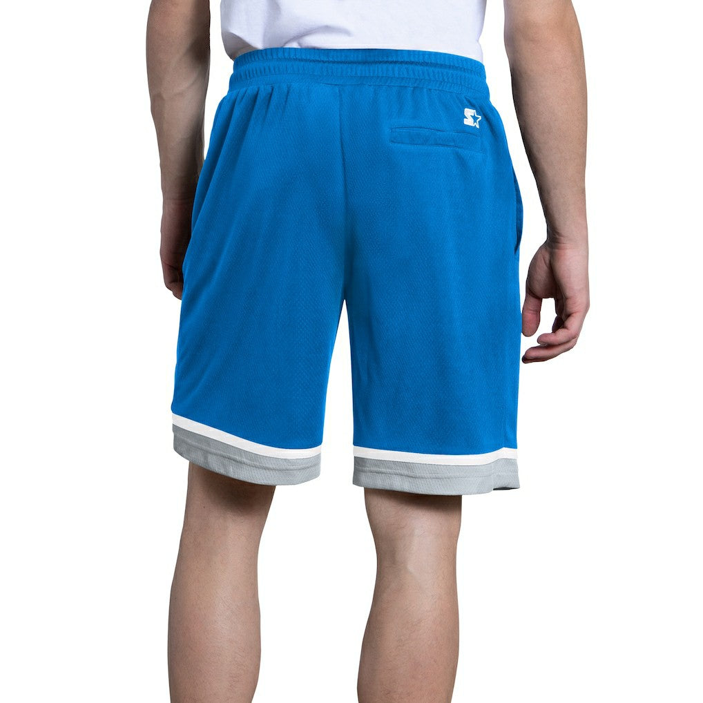 Detroit Lions Starter Power Play Mesh Shorts Blue