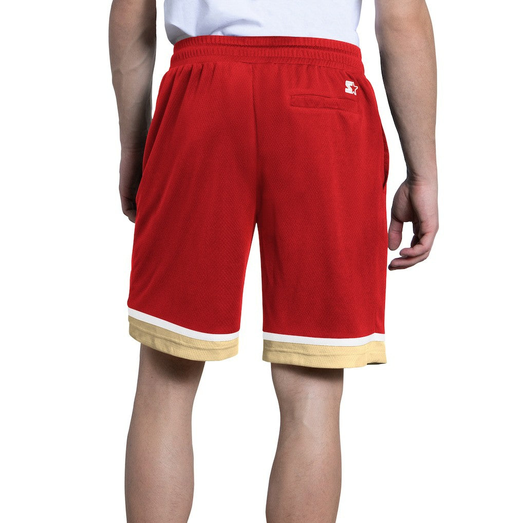 San Francisco 49ers Starter Power Play Mesh Shorts Scarlet