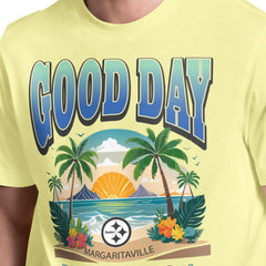 Pittsburgh Steelers Margaritaville Good Day T-Shirt Yellow