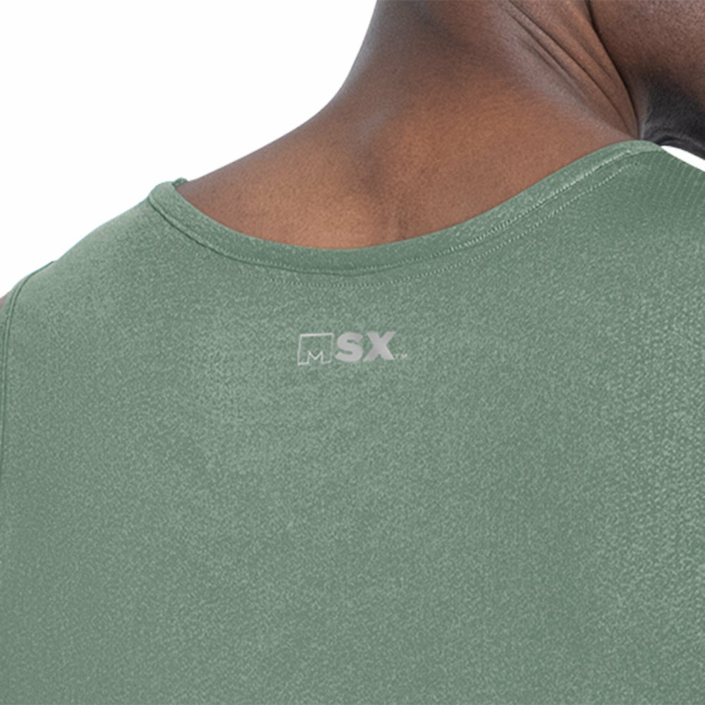 Green Bay Packers MSX by Michael Strahan Energy Scoop Neck Tank Top Green