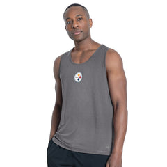Pittsburgh Steelers MSX by Michael Strahan Energy Tank Top Charcoal