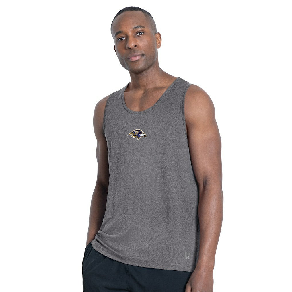 Baltimore Ravens MSX by Michael Strahan Energy Tank Top Charcoal