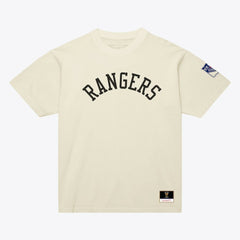 NHL New York Rangers Mitchell & Ness Unisex Arched Team T-Shirt - Cream