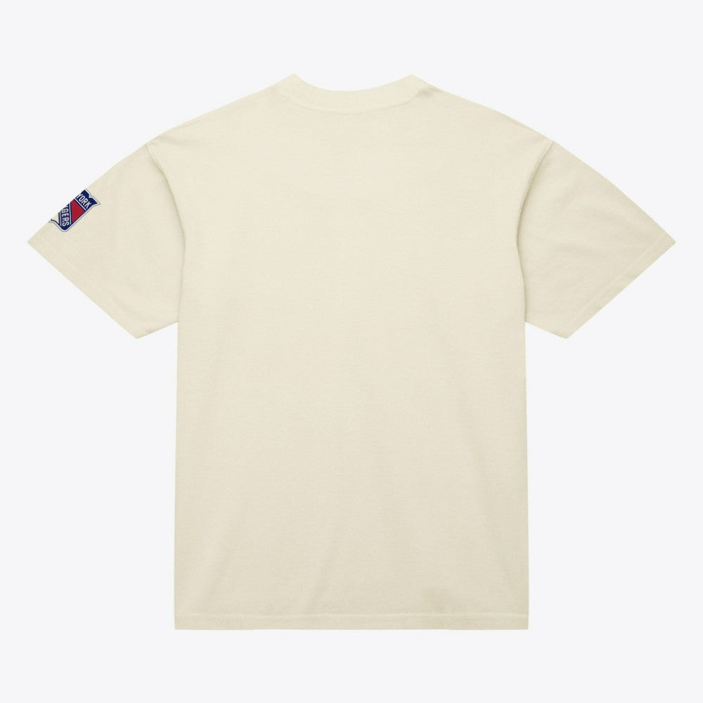 NHL New York Rangers Mitchell & Ness Unisex Arched Team T-Shirt - Cream