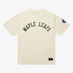 NHL Toronto Maple Leafs Mitchell & Ness Unisex Arched Team T-Shirt - Cream