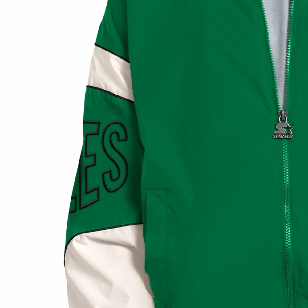 Philadelphia Eagles Starter The Gust Full-Zip Hooded Jacket Kelly Green