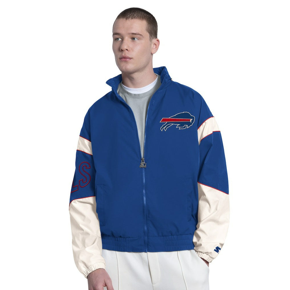 Buffalo Bills Starter The Gust Full-Zip Hooded Jacket Royal