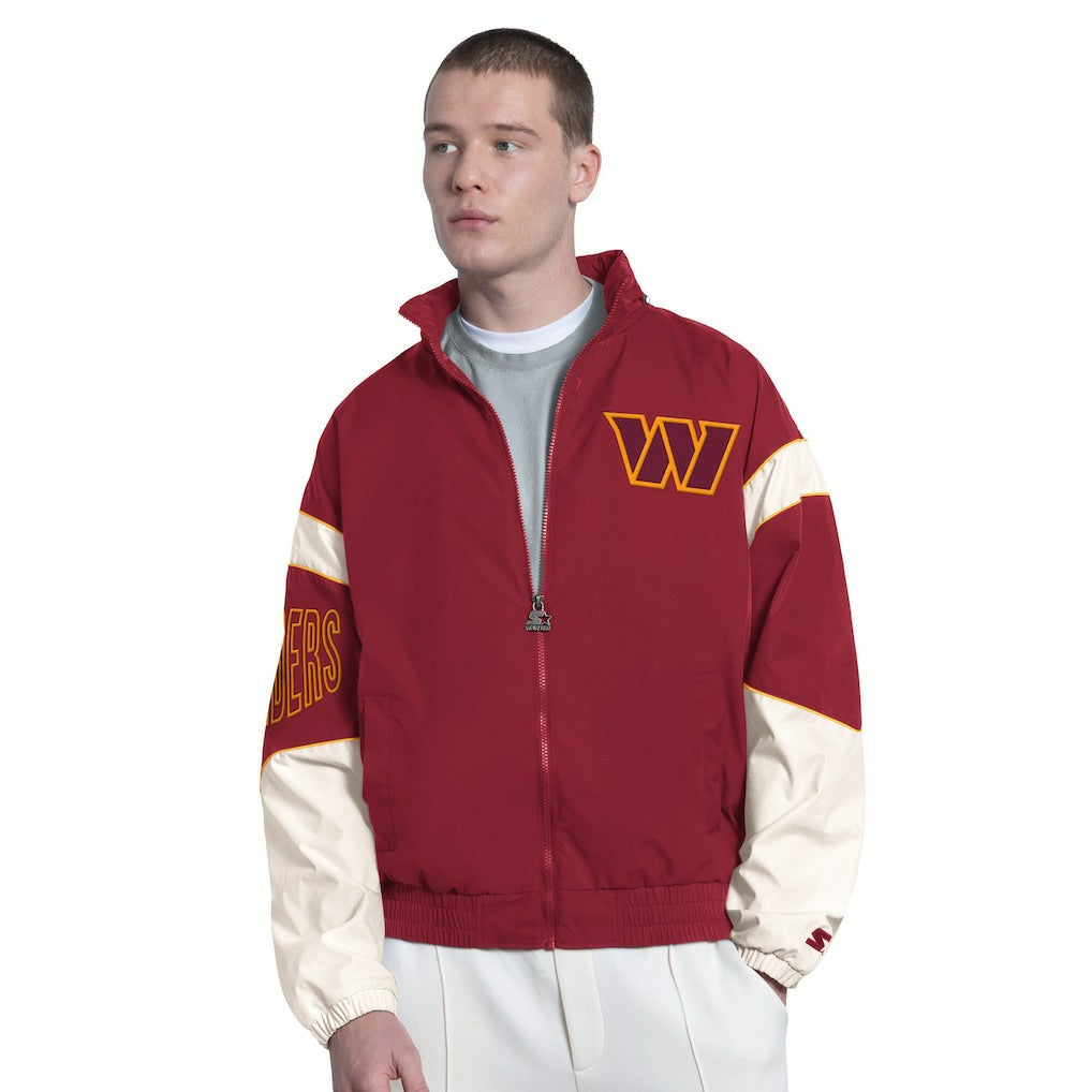 Washington Commanders Starter The Gust Full-Zip Hooded Jacket Burgundy