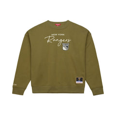 NHL New York Rangers Mitchell & Ness Women's Fleece Sweatshirt - Hunter Green