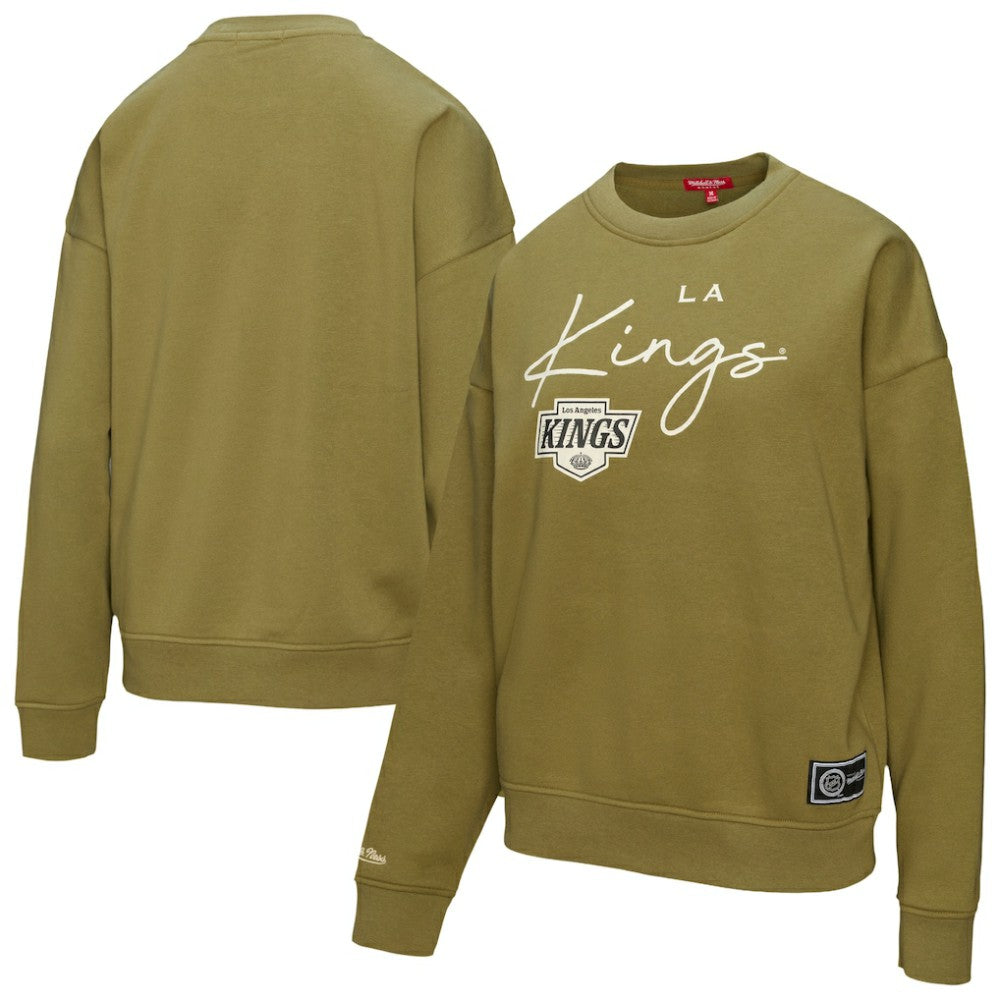NHL Los Angeles Kings Mitchell & Ness Women's Fleece Sweatshirt - Hunter Green