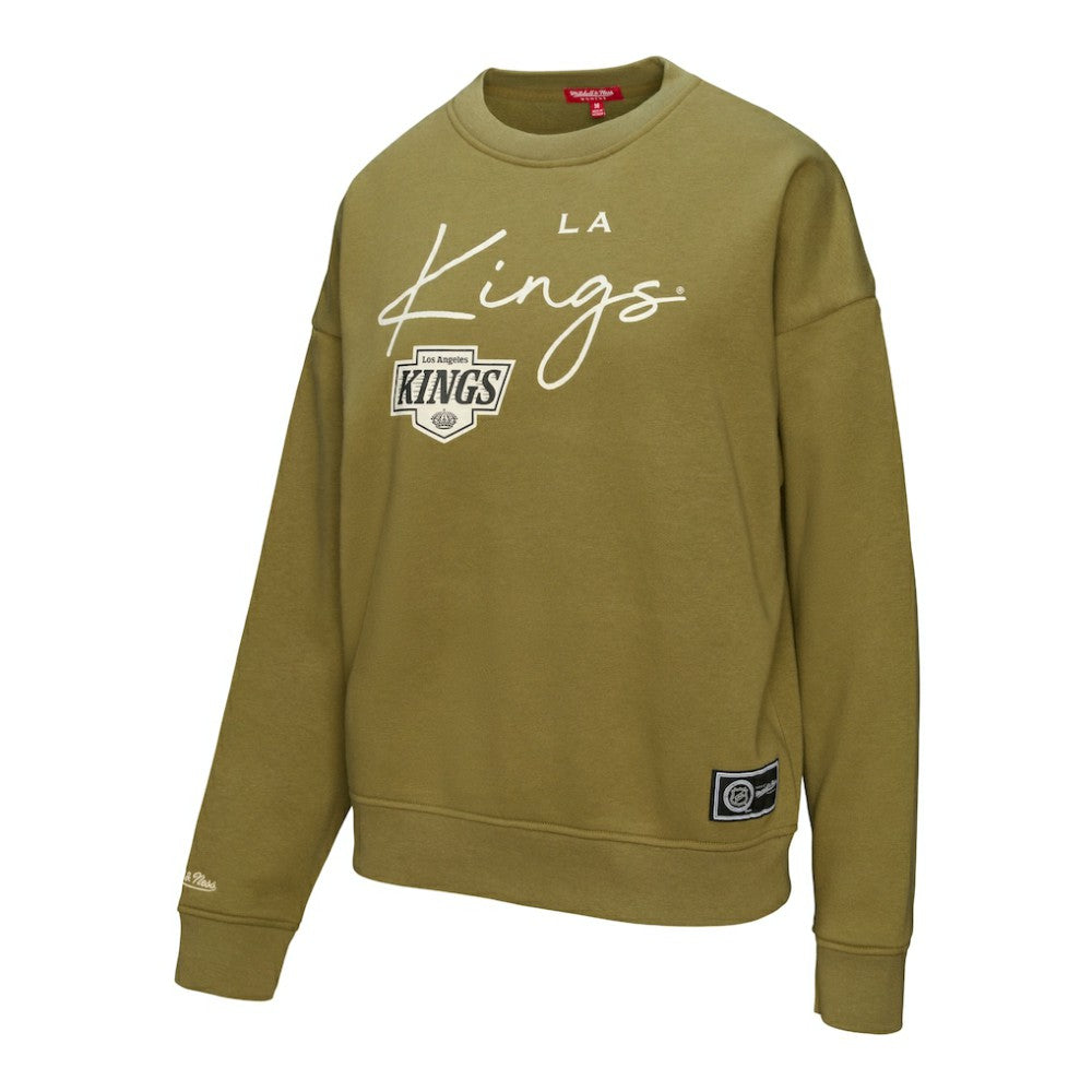 NHL Los Angeles Kings Mitchell & Ness Women's Fleece Sweatshirt - Hunter Green