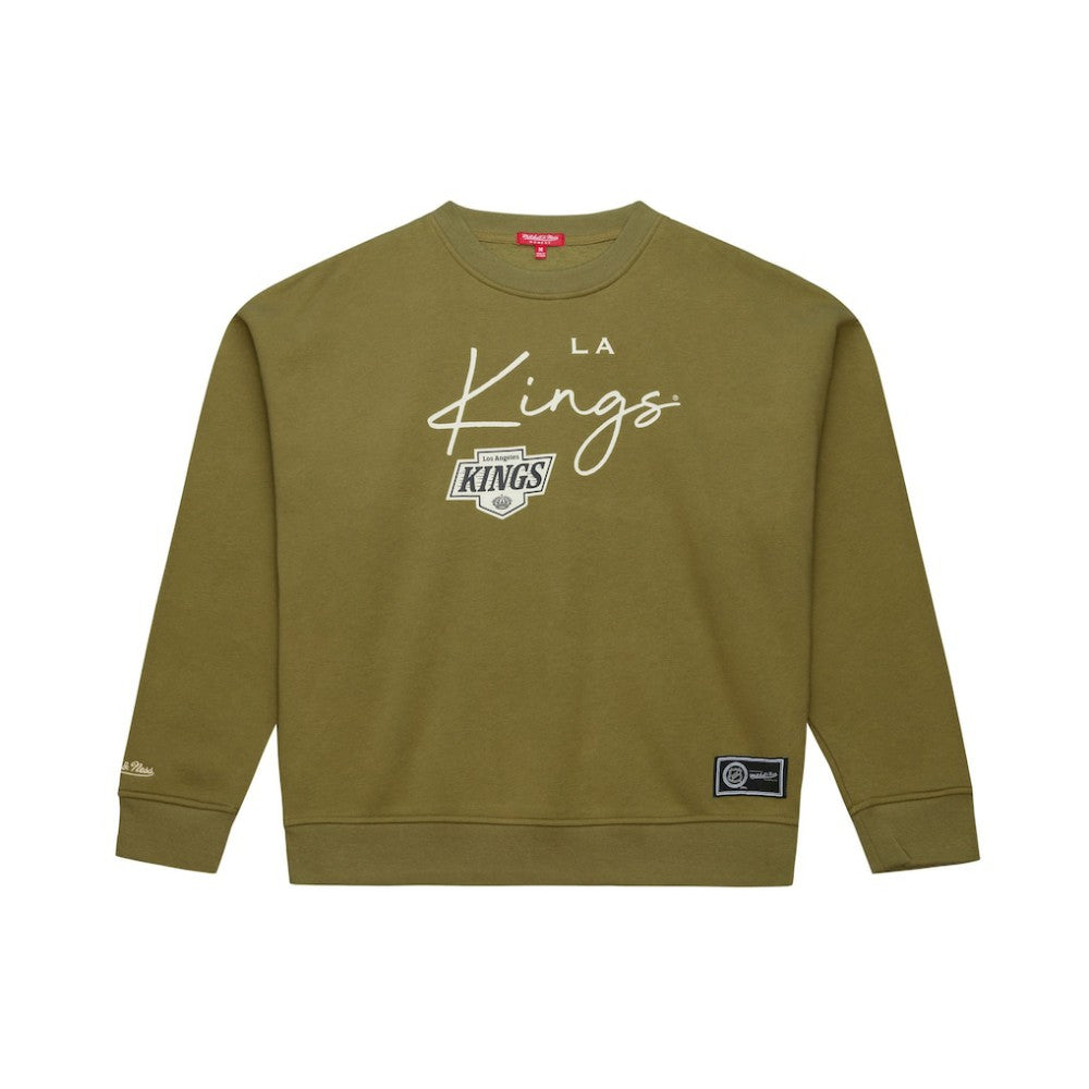 NHL Los Angeles Kings Mitchell & Ness Women's Fleece Sweatshirt - Hunter Green