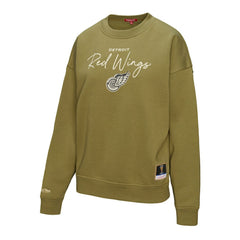 NHL Detroit Red Wings Mitchell & Ness Women's Fleece Sweatshirt - Hunter Green