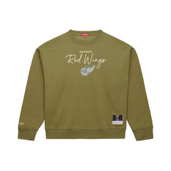 NHL Detroit Red Wings Mitchell & Ness Women's Fleece Sweatshirt - Hunter Green