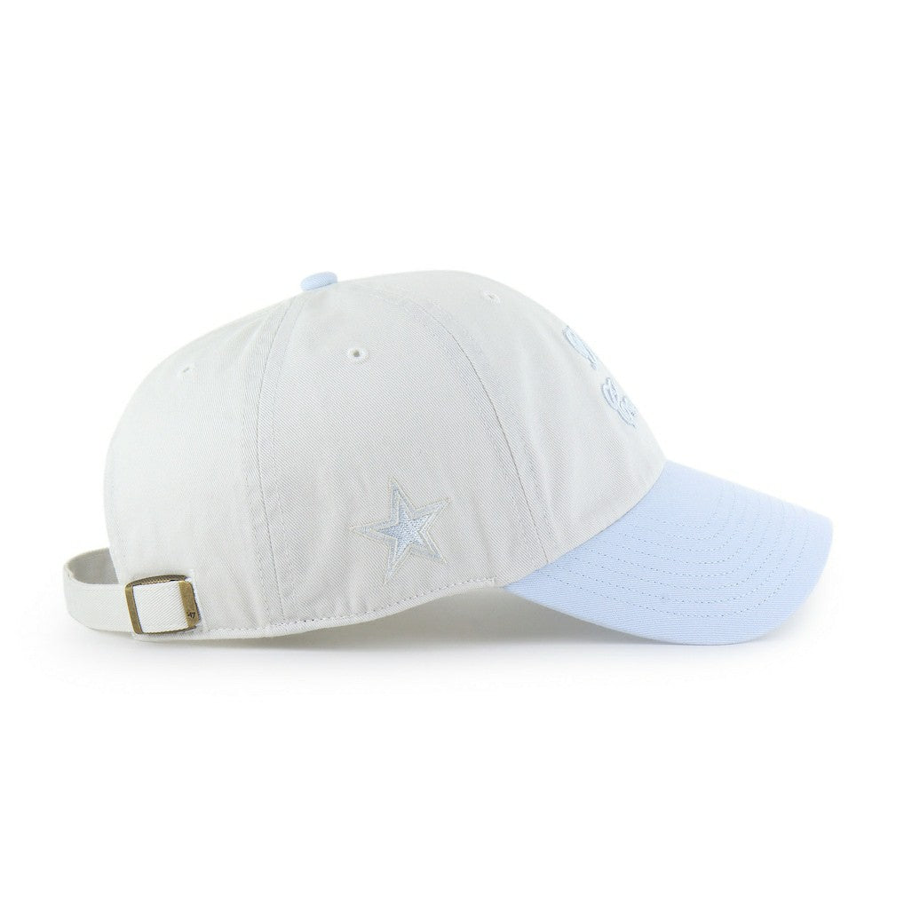 Dallas Cowboys '47 Women's Gelato Two-Tone Clean Up Adjustable Hat White