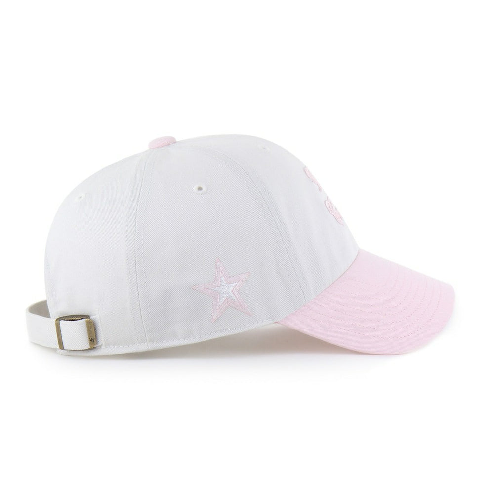 Dallas Cowboys '47 Women's Gelato Two-Tone Clean Up Adjustable Hat White