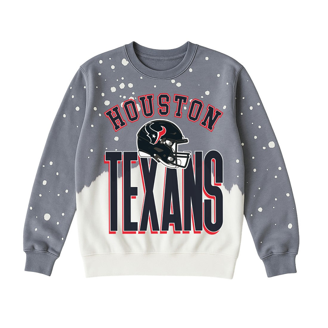 Houston Texans Gameday Couture Women's Arch Rivals Faded Wash Sweatshirt Gray