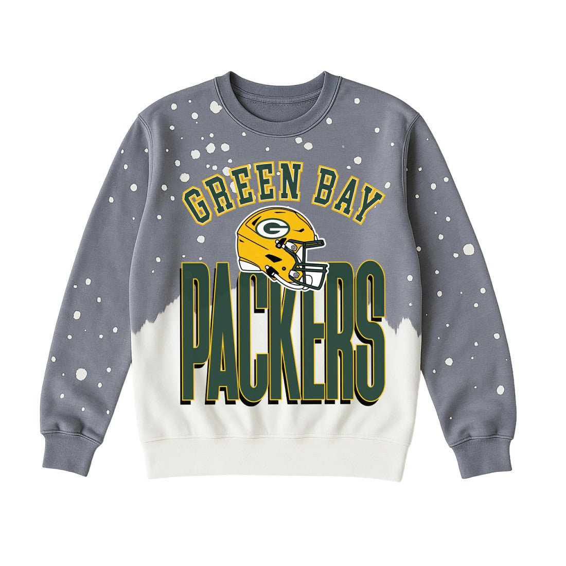 Green Bay Packers Gameday Couture Women's Arch Rivals Faded Wash Sweatshirt Gray