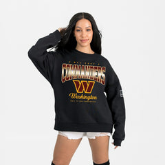 Washington Commanders Gameday Couture Women's Powerhouse Play Premium Fleece Sweatshirt Black