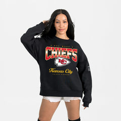 Kansas City Chiefs Gameday Couture Women's Powerhouse Play Premium Fleece Sweatshirt Black