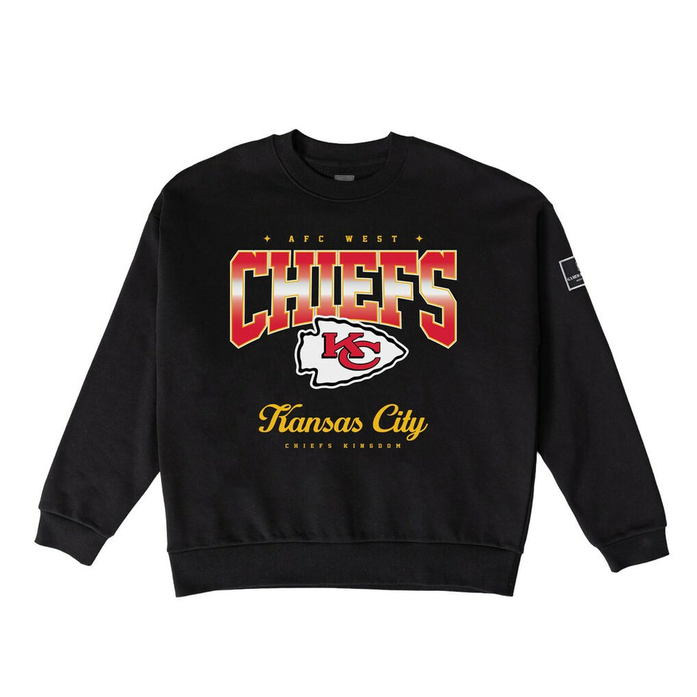 Kansas City Chiefs Gameday Couture Women's Powerhouse Play Premium Fleece Sweatshirt Black