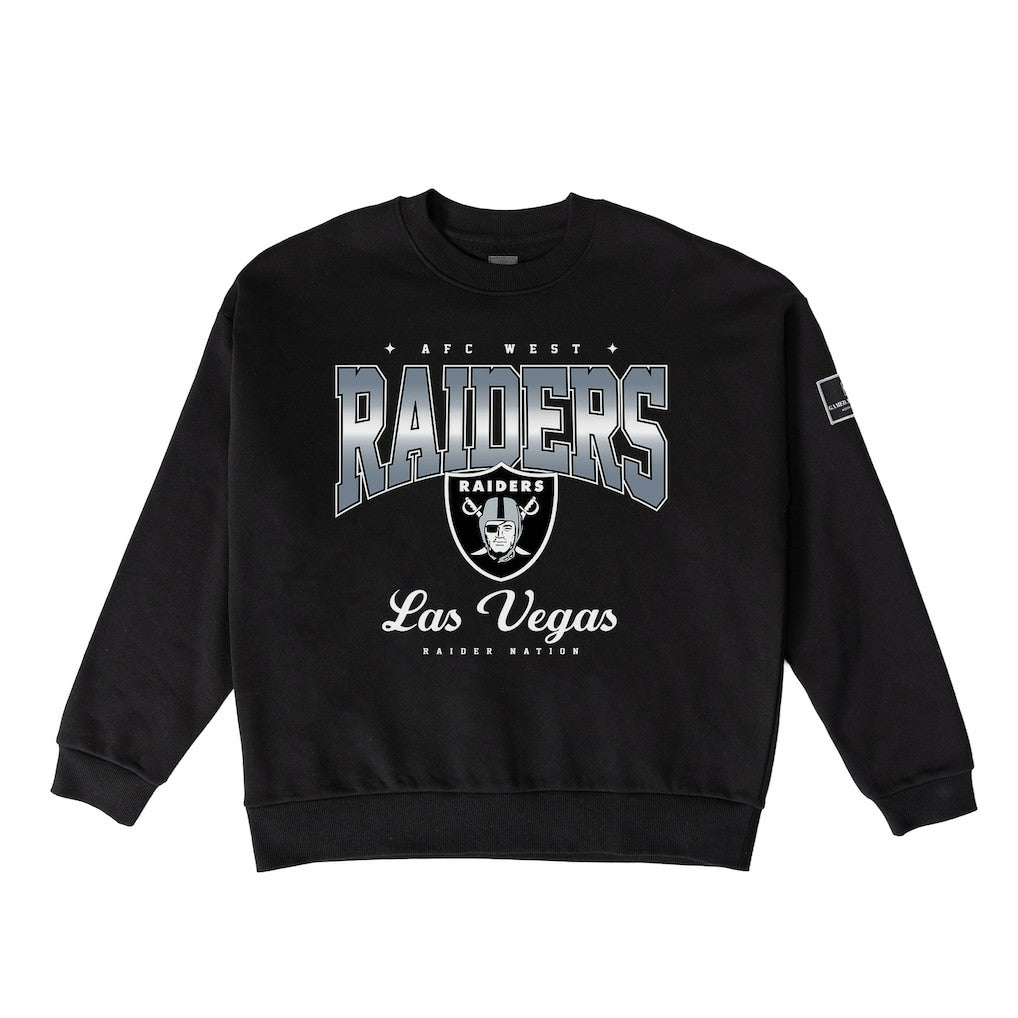 Las Vegas Raiders Gameday Couture Women's Powerhouse Play Premium Fleece Sweatshirt Black