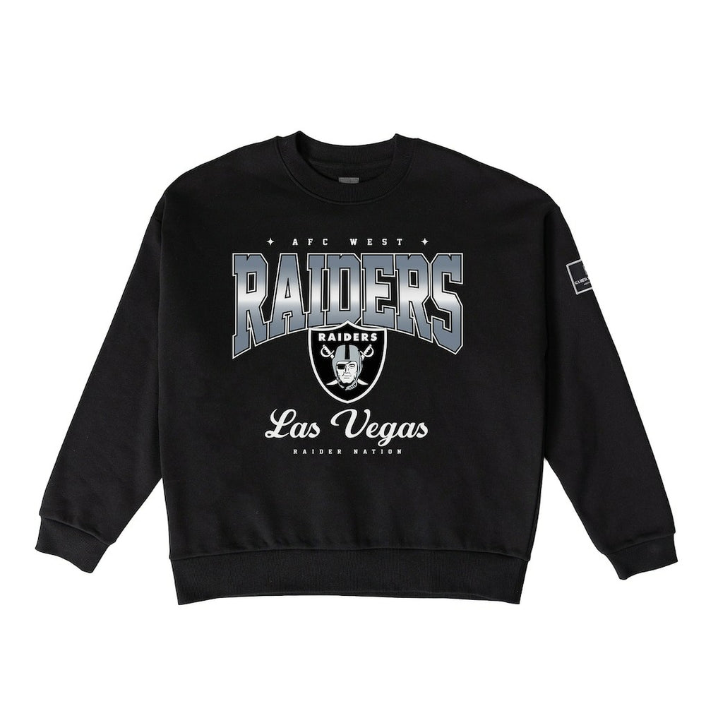 Las Vegas Raiders Gameday Couture Women's Powerhouse Play Premium Fleece Sweatshirt Black