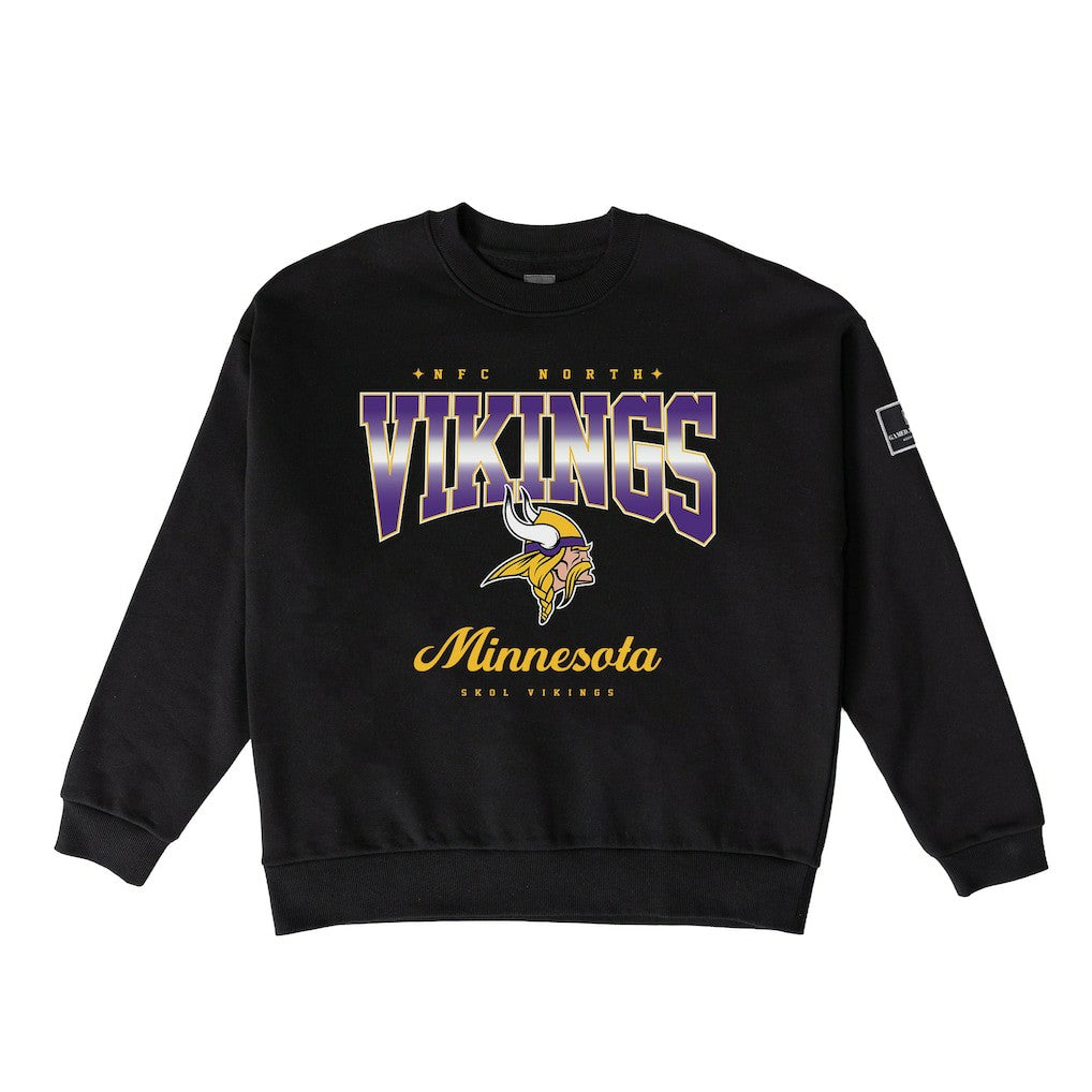 Minnesota Vikings Gameday Couture Women's Powerhouse Play Premium Fleece Sweatshirt Black