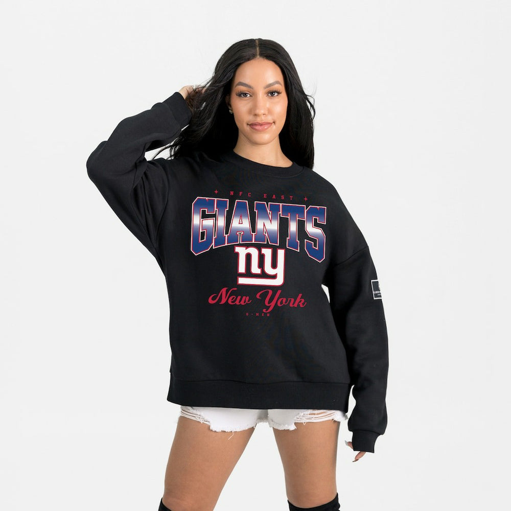 New York Giants Gameday Couture Women's Powerhouse Play Premium Fleece Sweatshirt Black