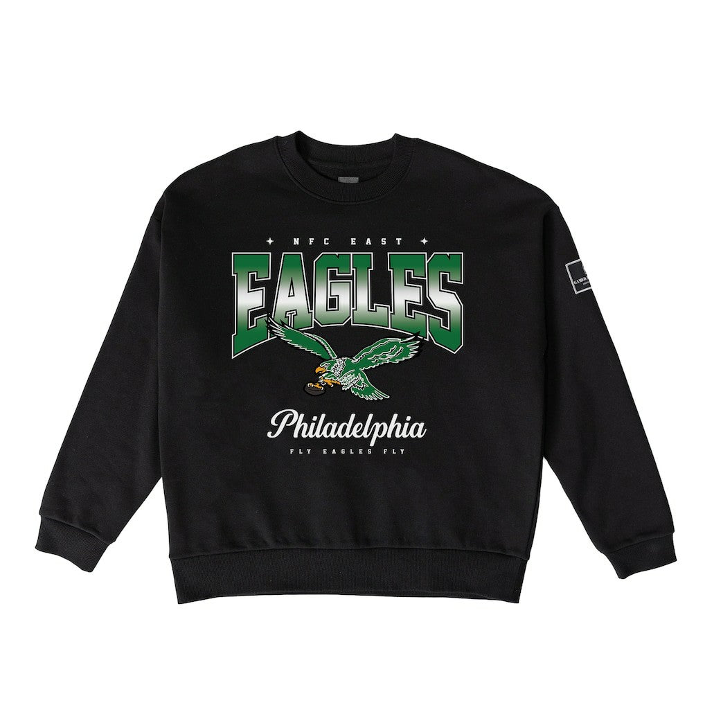 Philadelphia Eagles Gameday Couture Women's Powerhouse Play Premium Fleece Sweatshirt Black