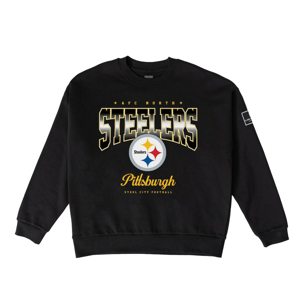 Pittsburgh Steelers Gameday Couture Women's Powerhouse Play Premium Fleece Sweatshirt Black