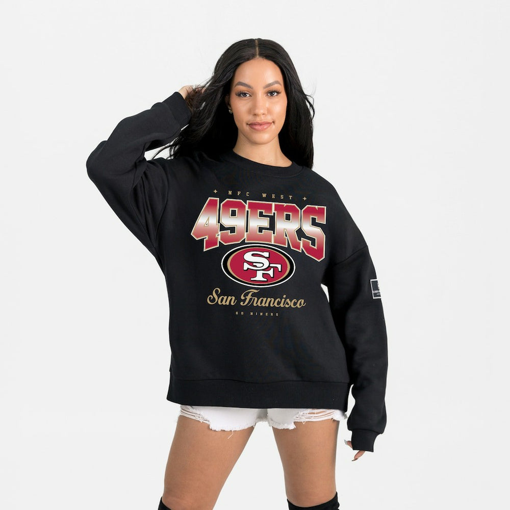 San Francisco 49ers Gameday Couture Women's Powerhouse Play Premium Fleece Sweatshirt Black