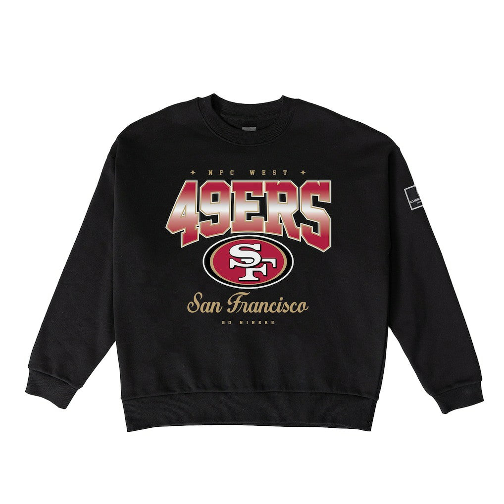 San Francisco 49ers Gameday Couture Women's Powerhouse Play Premium Fleece Sweatshirt Black