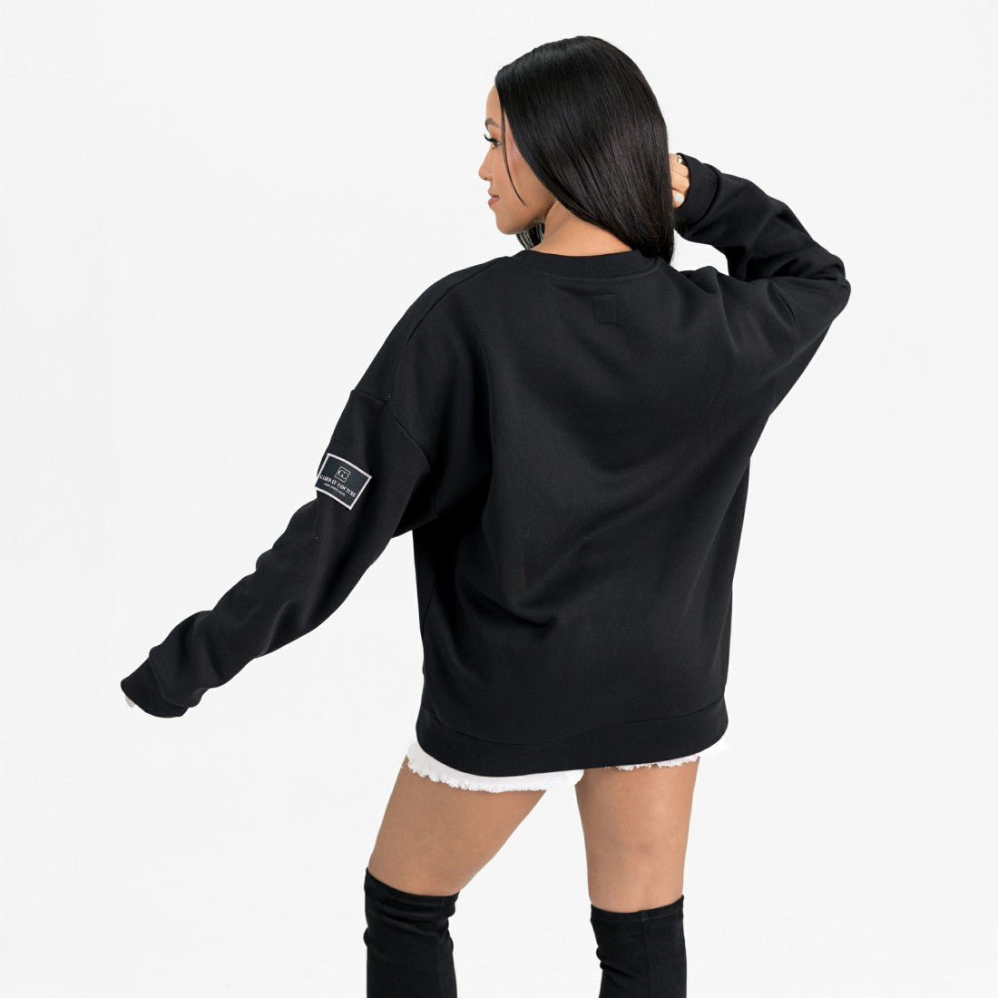 Tampa Bay Buccaneers Gameday Couture Women's Powerhouse Play Premium Fleece Sweatshirt Black