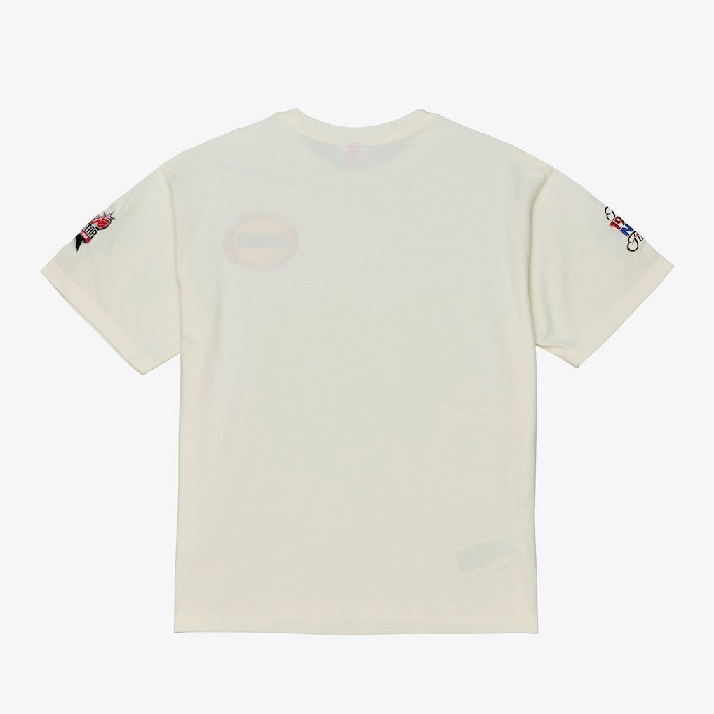Houston Rockets Hardwood Classics Chainstitch Premium T-Shirt Cream