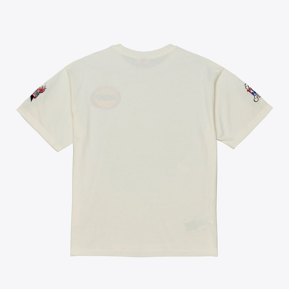 Houston Rockets Hardwood Classics Chainstitch Premium T-Shirt Cream
