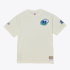 Dallas Mavericks Hardwood Classics Chainstitch Premium T-Shirt Cream