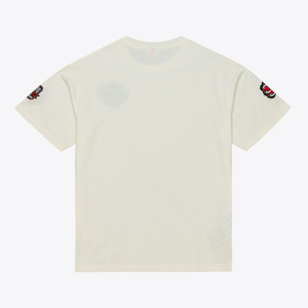 Memphis Grizzlies Hardwood Classics Chainstitch Premium T-Shirt Cream