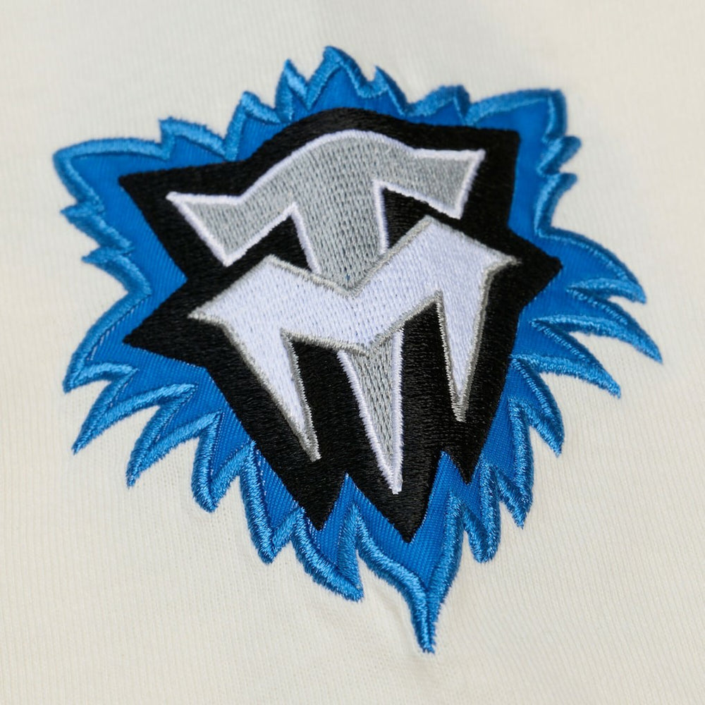 Minnesota Timberwolves Hardwood Classics Chainstitch Premium T-Shirt Cream