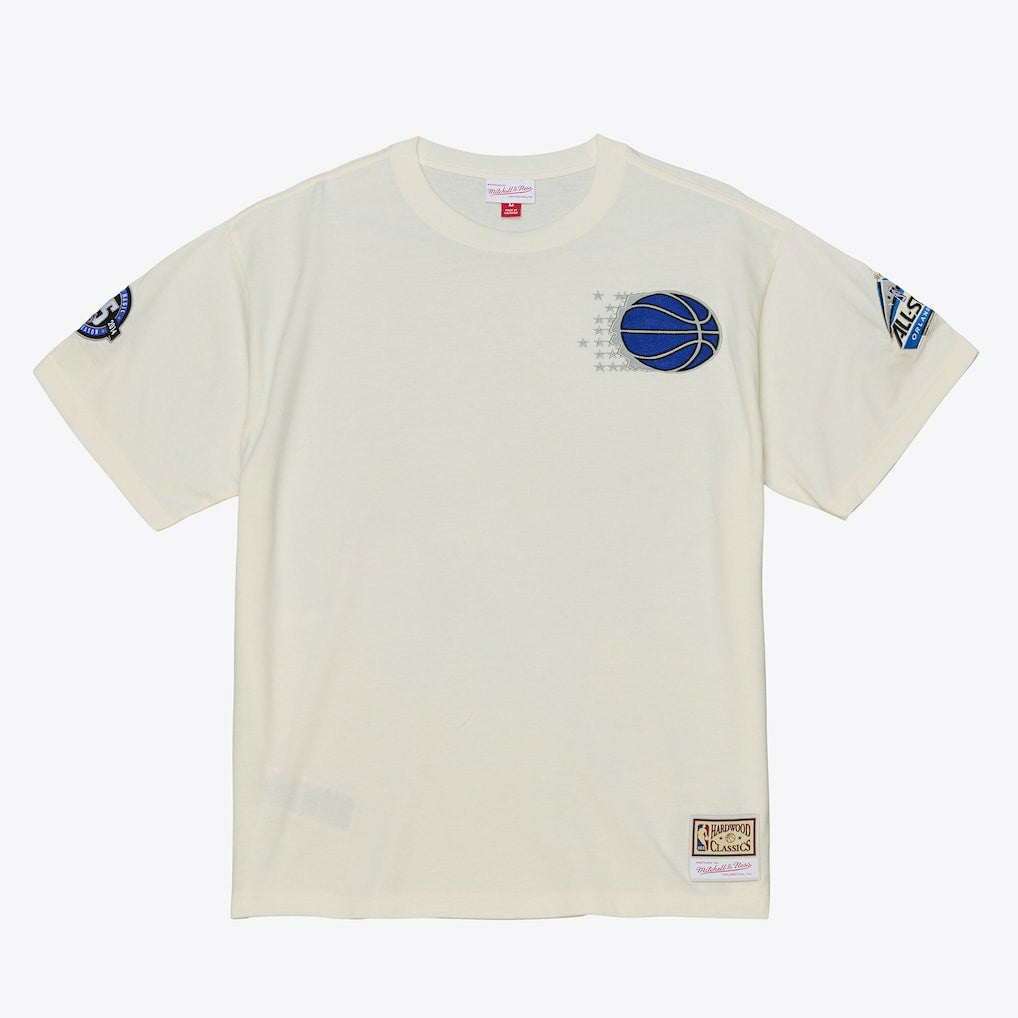 Orlando Magic Hardwood Classics Chainstitch Premium T-Shirt Cream