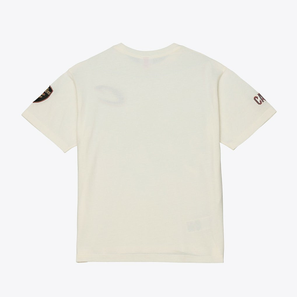 Cleveland Cavaliers Hardwood Classics Chainstitch Premium T-Shirt Cream