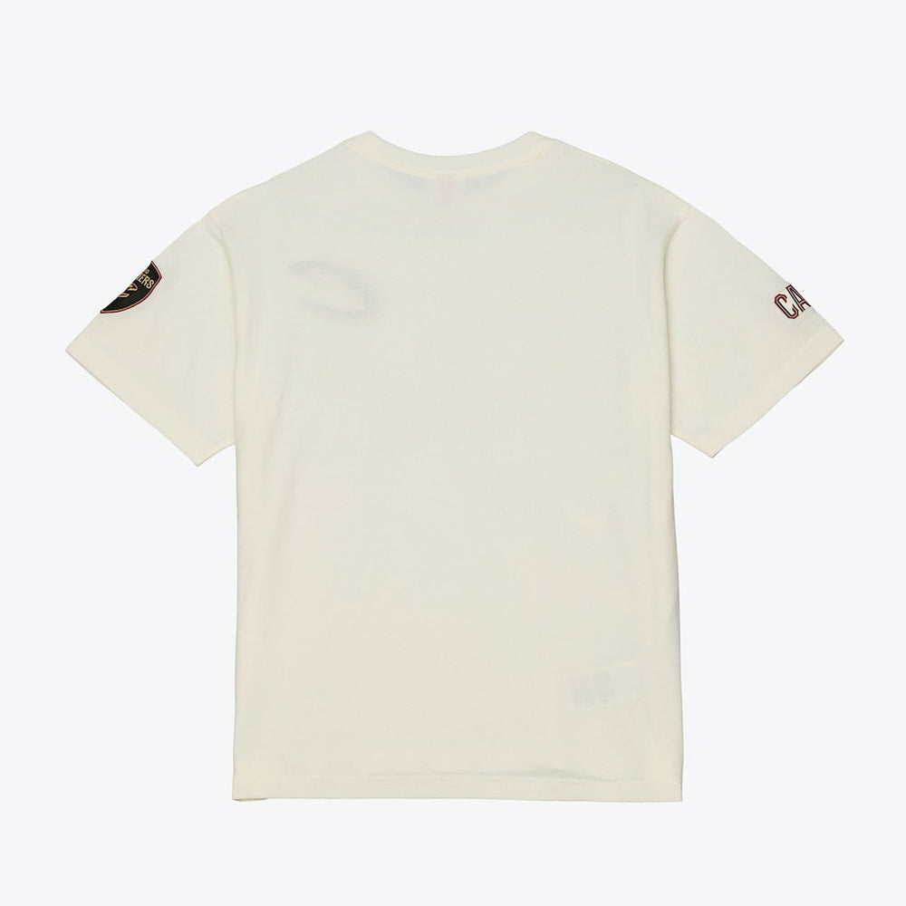 Cleveland Cavaliers Hardwood Classics Chainstitch Premium T-Shirt Cream