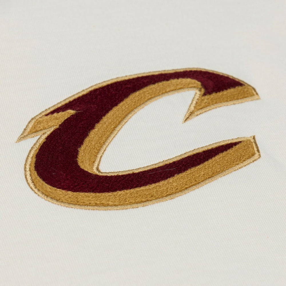 Cleveland Cavaliers Hardwood Classics Chainstitch Premium T-Shirt Cream