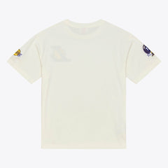 Los Angeles Lakers Hardwood Classics Chainstitch Premium T-Shirt Cream