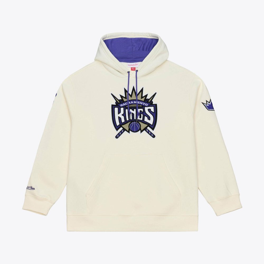 Sacramento Kings Hardwood Classics Chainstitch Premium Fleece Hoodie Cream