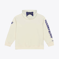 Sacramento Kings Hardwood Classics Chainstitch Premium Fleece Hoodie Cream